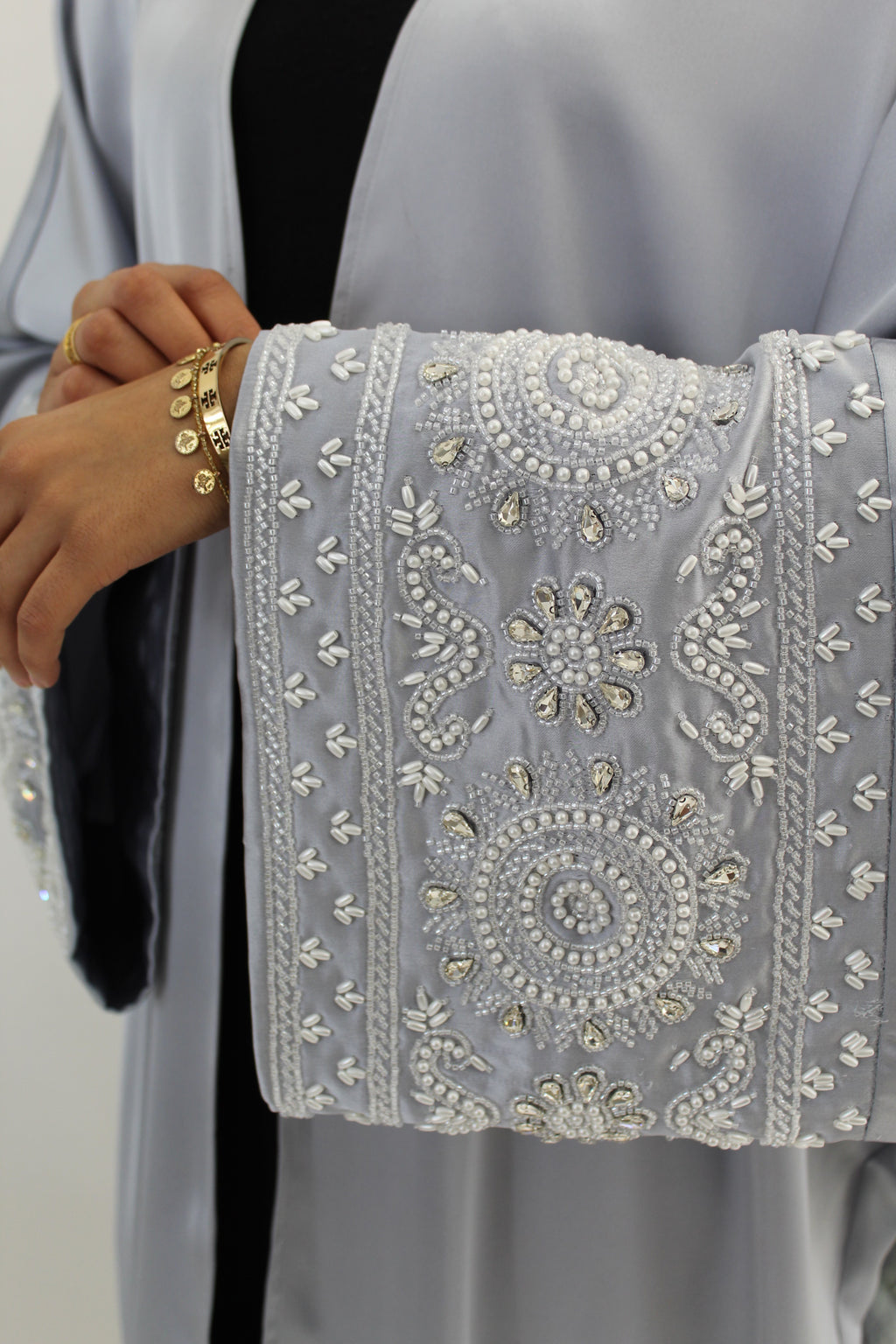 Moonlight - Silver Blue Abaya